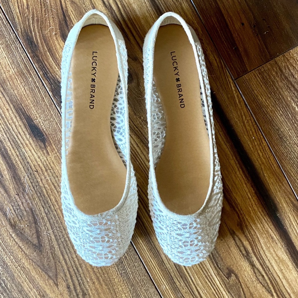 Lucky Brand croquet flats